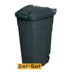 BRB-Lagertechnik BRB Mülltonne 100 Liter VE: 2 Stück, Anthrazit/anthrazit