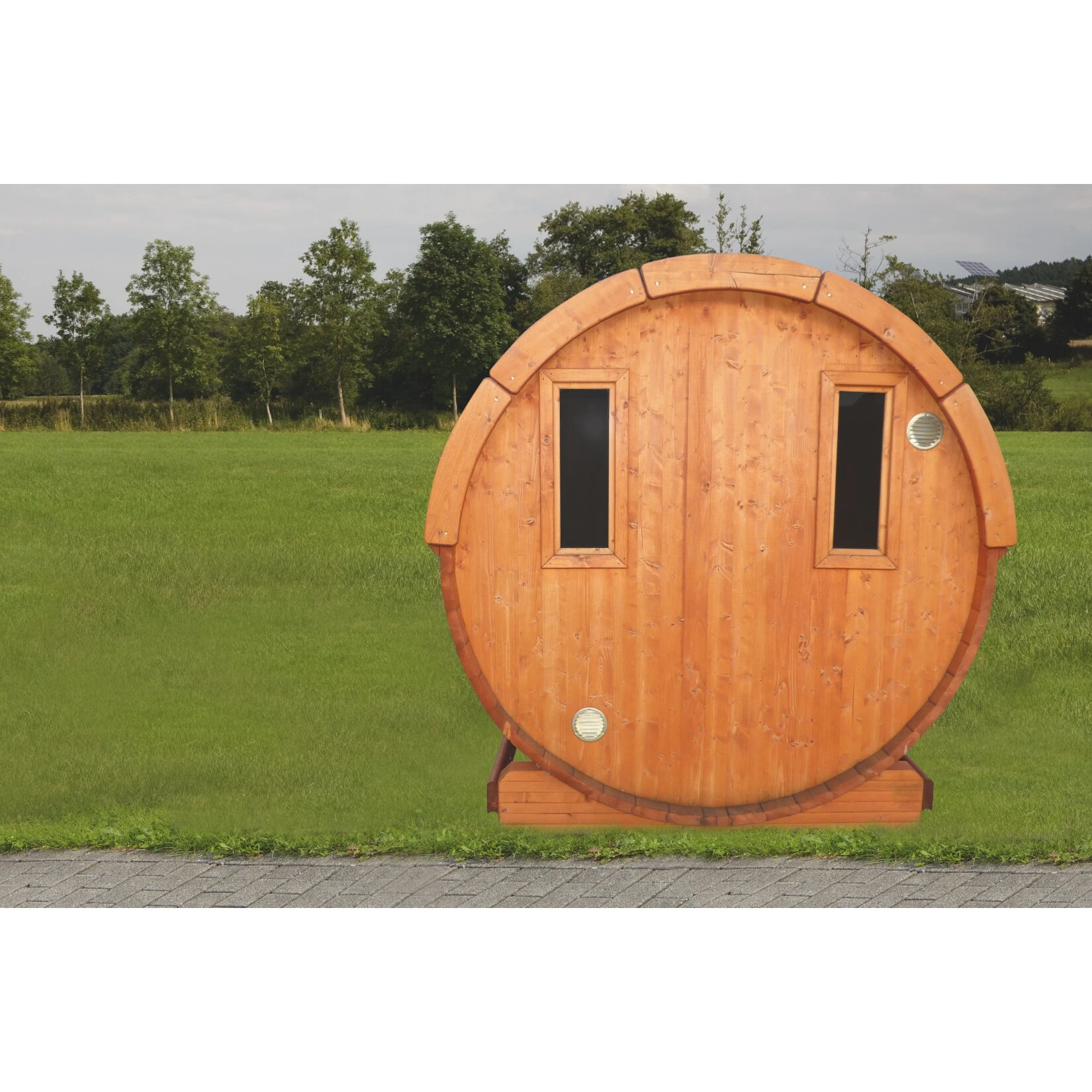 Wolff Finnhaus Saunafass 400 (2-Raum) Bausatz Schwarz 5 Wolff Finnhaus Saunafass 400 (2-Raum) Bausatz Schwarz – Bild 5