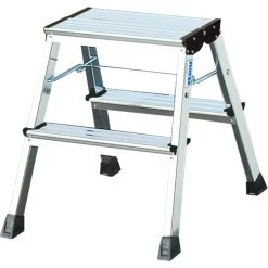 Krause "Rolly" Doppel-Klapptritt, 2 X 2 Stufen, Alu