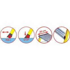 Krause "Rolly" Doppel-Klapptritt, 2 X 2 Stufen, Alu -BRB-Lagertechnik Geschäft 1473715000 prod 005