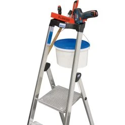 Krause "Solido" Stufen-Stehleiter, 4 Stufen -BRB-Lagertechnik Geschäft 1473720000 prod 003