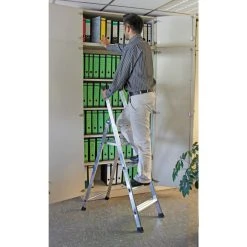 Krause "Solido" Stufen-Stehleiter, 4 Stufen -BRB-Lagertechnik Geschäft 1473720000 prod 005