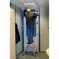 Krause "Treppo" Doppel-Klapptritt, 2 X 3 Stufen -BRB-Lagertechnik Geschäft 1473722000 prod 004