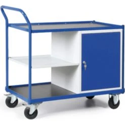 Protaurus TAUROFLEX Werkstattwagen 250 Kg Mit 1 Schrank Und Zusätzlicher Ablage