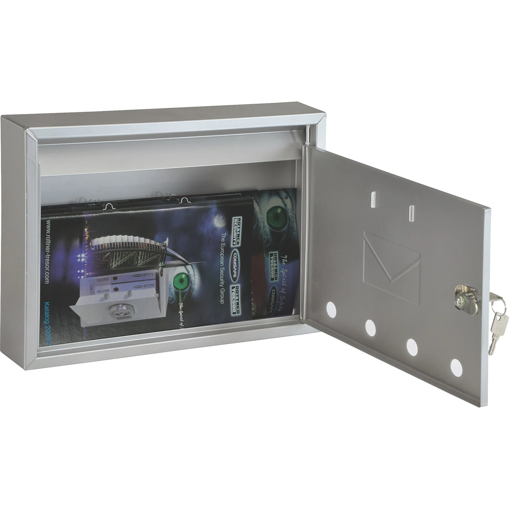 Rottner Imola Briefkasten Braun 2 Rottner Imola Briefkasten Braun – Bild 2