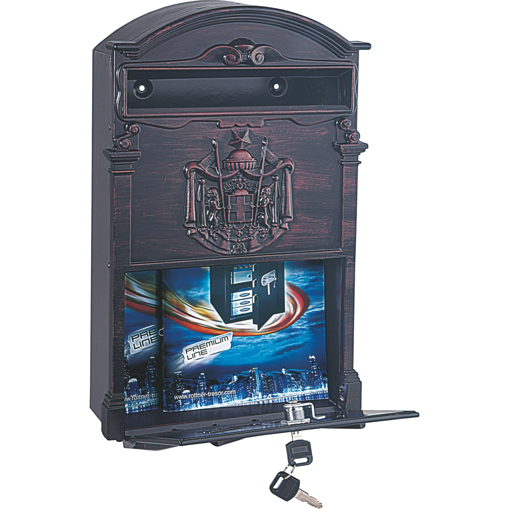 Rottner Ashford Briefkasten Rot 2 Rottner Ashford Briefkasten Rot – Bild 2