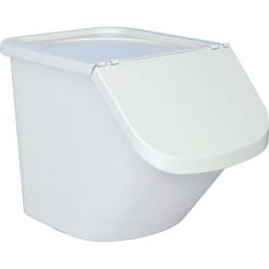 BRB-Lagertechnik BRB Zutatenspender / Vorrats-Container / Abfallsammler 40 L Weiß