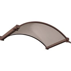 Gutta Typ NO Bronce Rundbogenvordach, 160 X 90 Cm, Braun