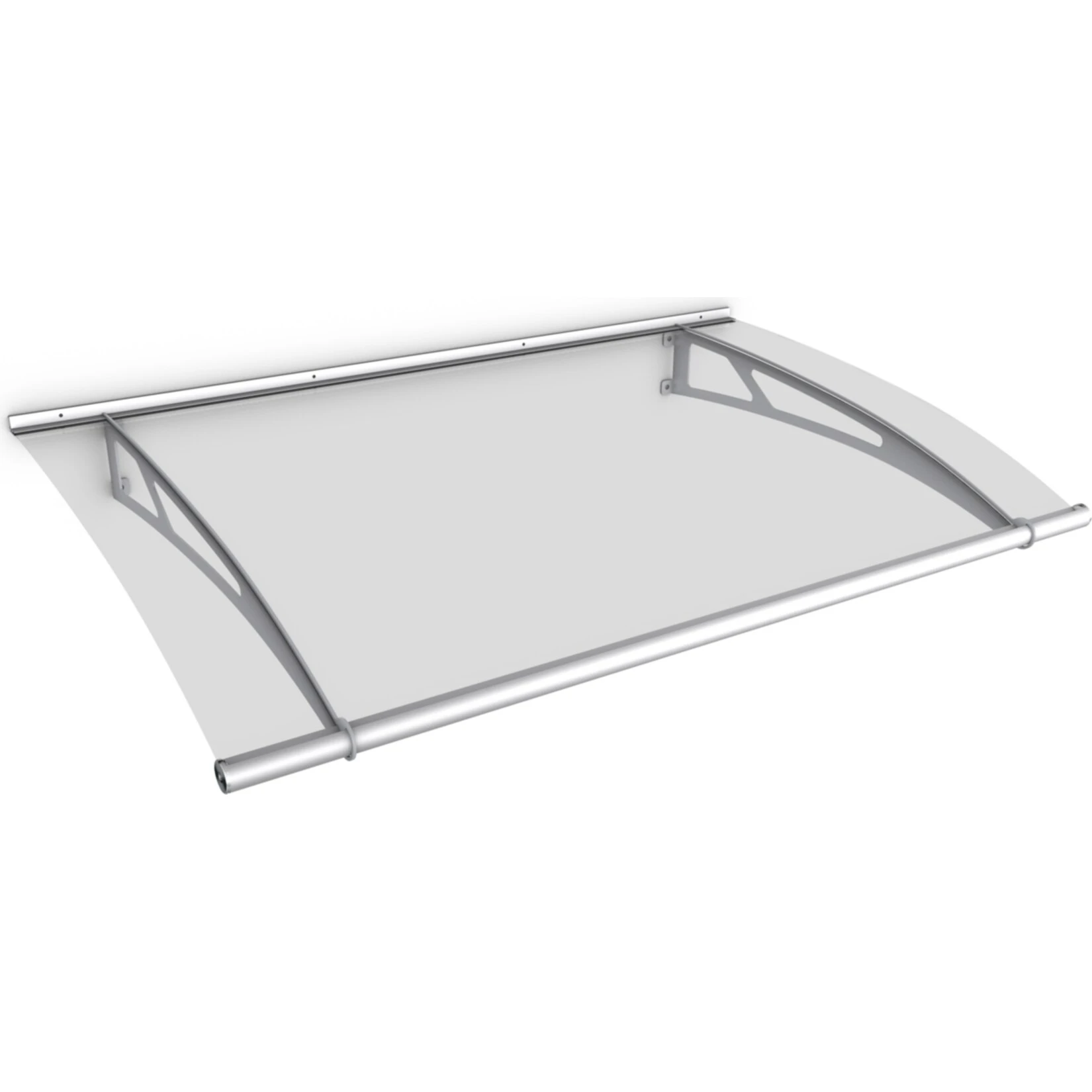 Gutta Typ L Pultvordach Edelstahl, 150 X 95 Cm, Klar 1 Gutta Typ L Pultvordach Edelstahl, 150 X 95 Cm, Klar