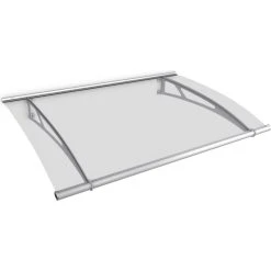 Gutta Typ XL Pultvordach Edelstahl, 205 X 142 Cm, Klar