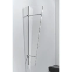 Gutta Typ PT/ET Vordach-Seitenteil Silbereloxiert, 185 X 60 Cm