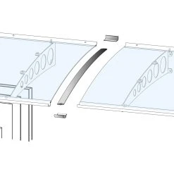 Gutta Verbindungsset Für Vordach Edelstahl-Optik