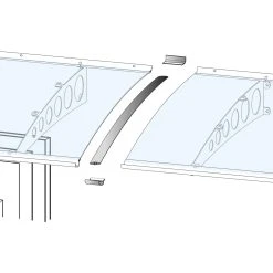Gutta Verbindungsset Für Vordach Silbereloxiert