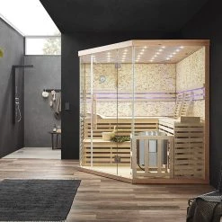 Home Deluxe 8621 SKYLINE XL BIG Sauna Mit Kunststeinwand