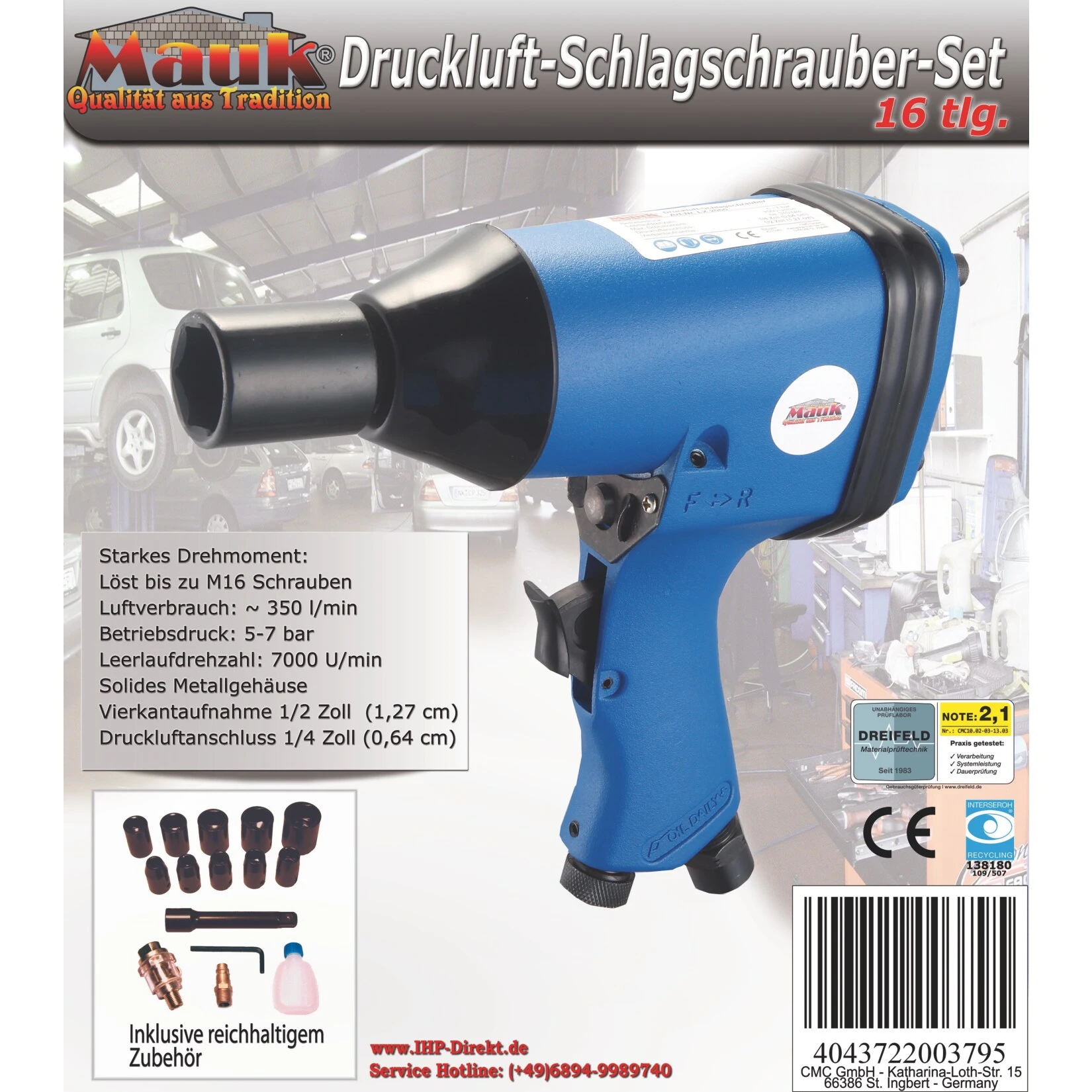 Mauk 379 Druckluft-Schlagschrauber Set 320 Nm 1/2" 3 Mauk 379 Druckluft-Schlagschrauber Set 320 Nm 1/2" – Bild 3
