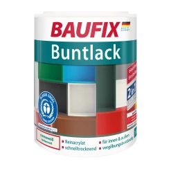 BAUFIX Buntlack Seidenmatt Cremeweiß, 1 Liter