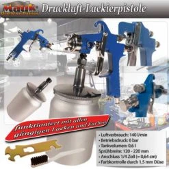 Mauk Druckluft Lackierpistole (Behälter Unten) 1,5 Mm Düse 9 Mauk Druckluft Lackierpistole (Behälter Unten) 1,5 Mm Düse -BRB-Lagertechnik Geschäft 1828552000 prod 005