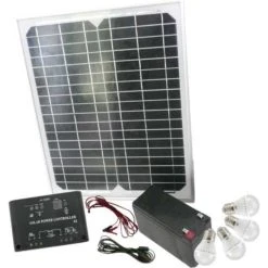 Mauk High-Tech Solar-Set 15 W Mit Klickschaltern