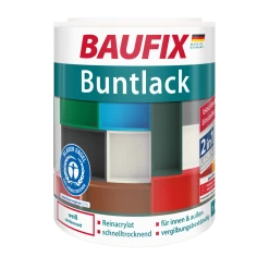 BAUFIX Buntlack Seidenmatt Weiß, 1 Liter