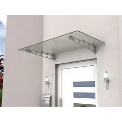 Gutta HD/LT 140 Edelstahl-Vordach Mit 8 Mm Verbund-Sicherheitsglas