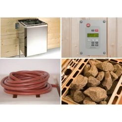 Weka Saunaofen-Set BioS 4,5 KW Mit Ofenanschlußkabel
