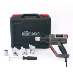 Dino KRAFTPAKET 130221 Profi-Heißluftpistole Mit LCD-Display