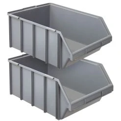 BRB-Lagertechnik BRB 22942 Lagerbox 2er Set, 76 L