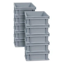 BRB-Lagertechnik BRB 21241 Euro-Stapelbehälter 30 X 20 X 12 Cm - 10er Set