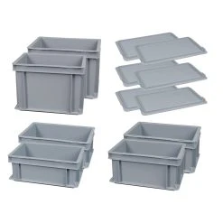 BRB-Lagertechnik BRB 24415 Euro-Stapelbehälter-Set, 12-tlg.