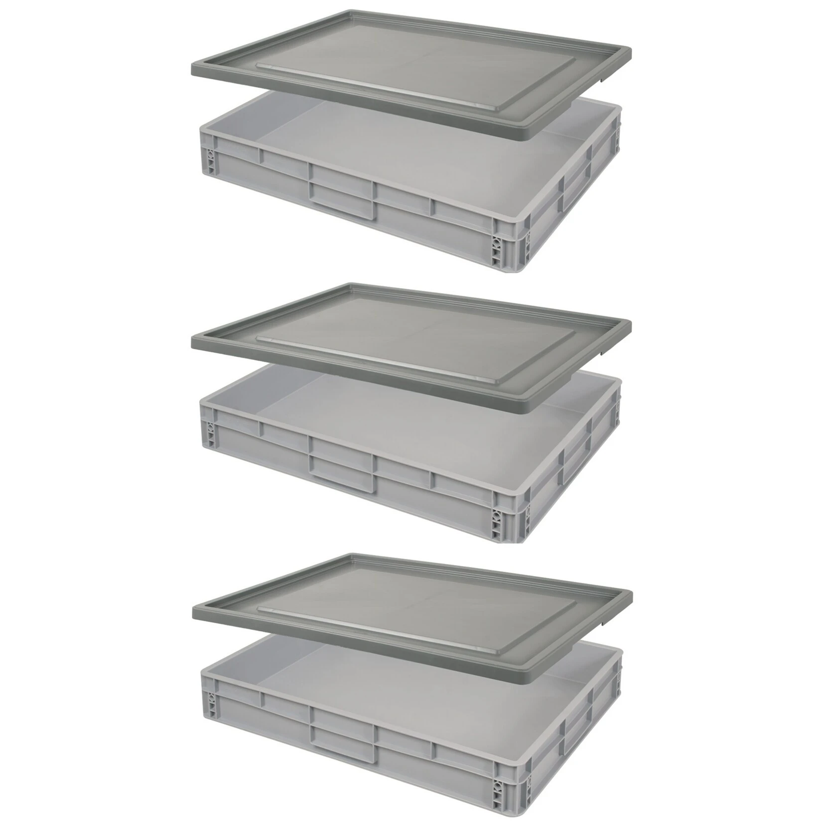 BRB-Lagertechnik BRB 21621 Euro-Stapelbehälter-Set 80 X 60 X 12 Cm 1 BRB-Lagertechnik BRB 21621 Euro-Stapelbehälter-Set 80 X 60 X 12 Cm