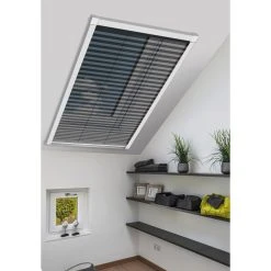 Schellenberg Insektenschutz-plissee Für Dachfenster, 114 X 160 Cm, Weiß