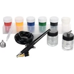 MAUK Airbrush Kompressor Set Mit Farben Und Zubehör -BRB-Lagertechnik Geschäft 1954982000 prod 003
