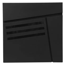 Briefkasten MCW-B28, Wandbriefkasten Postkasten Zeitungsfach, Pulverbeschichtet ~ Schwarz -BRB-Lagertechnik Geschäft 1974884000 prod 003