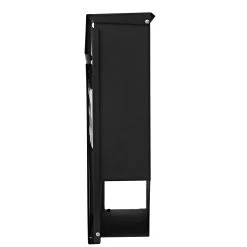Briefkasten MCW-B28, Wandbriefkasten Postkasten Zeitungsfach, Pulverbeschichtet ~ Schwarz -BRB-Lagertechnik Geschäft 1974884000 prod 006