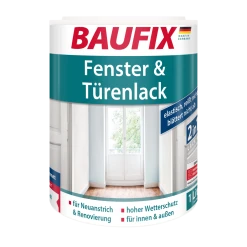 BAUFIX Fenster & Türenlack Weiß Seidenmatt, 1 Liter