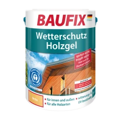 BAUFIX Wetterschutz-Holzgel Lärche, 5 Liter