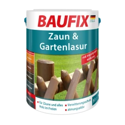 BAUFIX Zaun- Und Gartenlasur Graphitgrau, 5 Liter