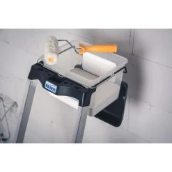 Krause Stufen-Stehleiter Secury Mit MultiGrip-System Und 8 L System-Eimer, 4 Stufen -BRB-Lagertechnik Geschäft 2100155000 prod 006