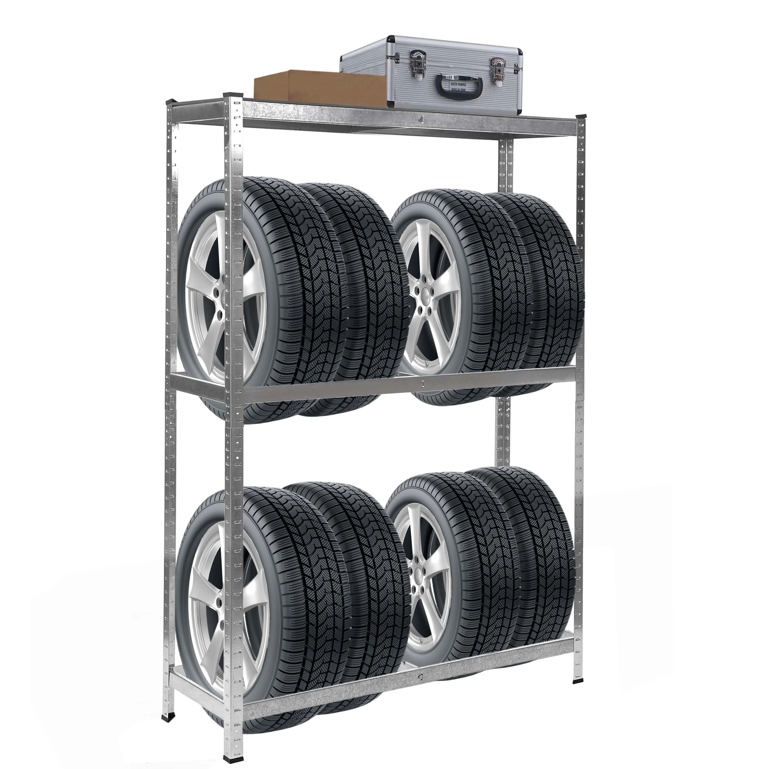 Reifenregal MCW-E36, Reifenständer Lagerregal Schwerlastregal, Tragkraft Bis 795kg Verzinkt 180x120x40cm 1 Reifenregal MCW-E36, Reifenständer Lagerregal Schwerlastregal, Tragkraft Bis 795kg Verzinkt 180x120x40cm