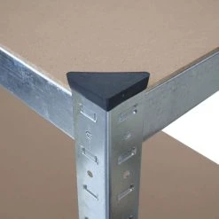 Schwerlastregal MCW-D67, Werkstattregal Steckregal, 160x80x40cm, Traglast Bis 320kg ~ Verzinkt -BRB-Lagertechnik Geschäft 2122998000 prod 006