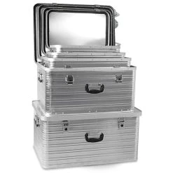 BRB-Lagertechnik BRB Aluminium Behälter-Set, 5 Behälter, 27-141 Liter