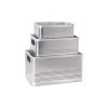 BRB-Lagertechnik BRB Aluminium-Kästen-Set A, 50 Liter