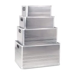 BRB-Lagertechnik BRB Aluminium-Kästen-Set E, 118 Liter