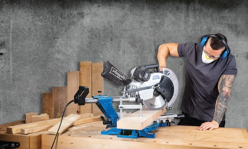 Scheppach HM140L Kapp-Zugsäge 1 Scheppach HM140L Kapp-Zugsäge