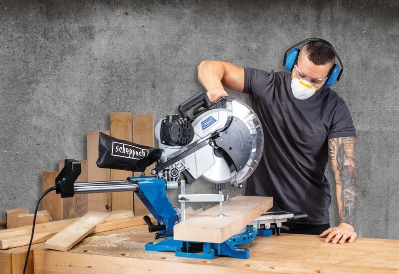 Scheppach HM140L Kapp-Zugsäge 2 Scheppach HM140L Kapp-Zugsäge – Bild 2