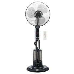 Trends4cents Beper VE.502 Leistungsstarker Standventilator Mit Vernebler Sprühnebel 42cm Ventilator 75W