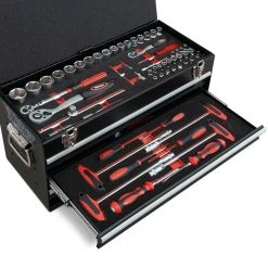 Weber Werkzeugkiste 104-teilig Mit 3 Schubladen und Klappdeckel -BRB-Lagertechnik Geschäft 2223039000 prod 003