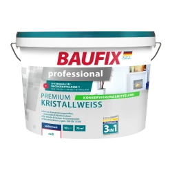 BAUFIX Professional Premium Kristallweiß Konservierungsmittelfrei, 10 Liter