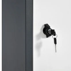 Paketkasten MCW-G80, Paketbox Standbriefkasten Paketbriefkasten Größe XL ~ Verzinkt Anthrazit-weiß -BRB-Lagertechnik Geschäft 2236264001 prod 006