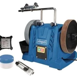 Scheppach Nass-Schleifsystem Tiger5000s 200mm Universal-Schleifvorrichtung 70, Winkellehre, Abziehpaste